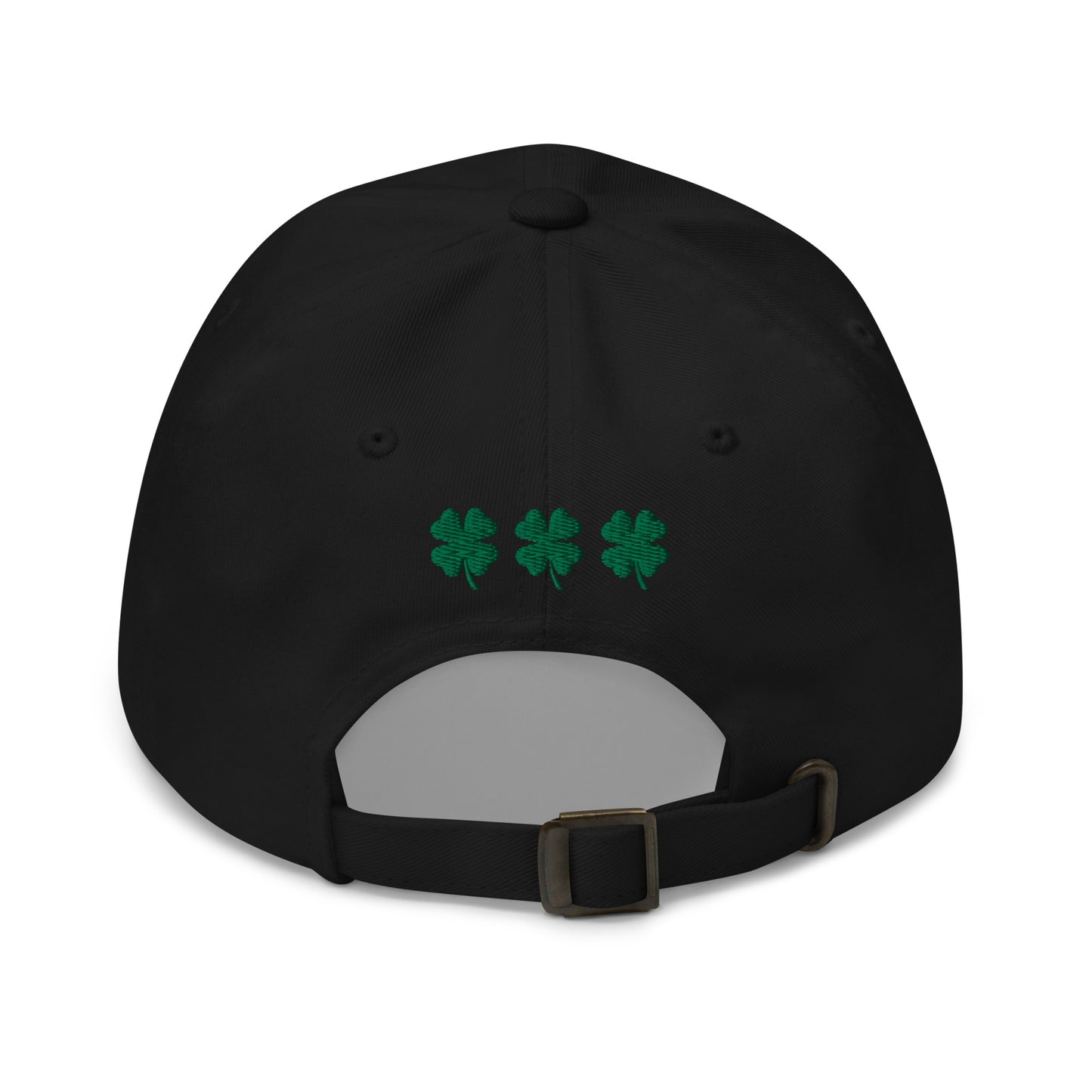 “lucky charm.” & shamrocks trio Embroidered Baseball Hat