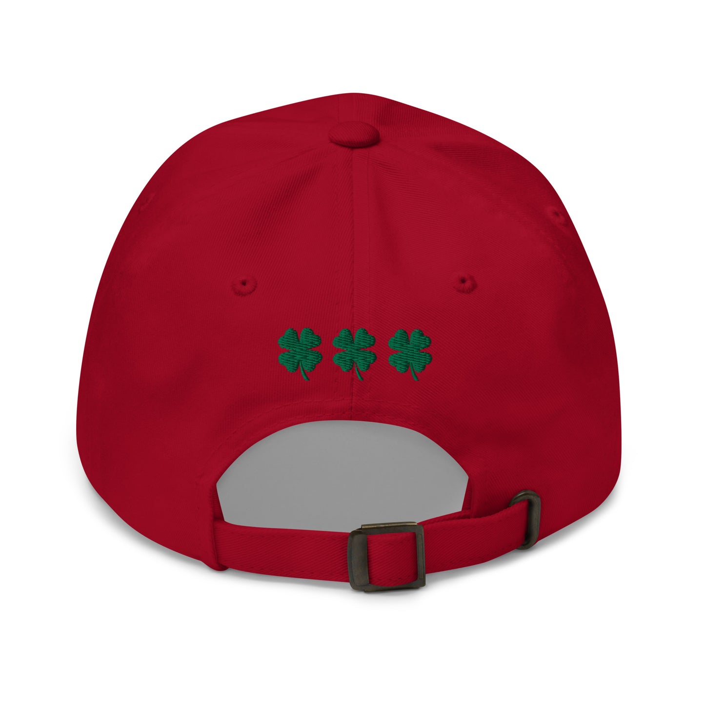“lucky charm.” & shamrocks trio Embroidered Baseball Hat