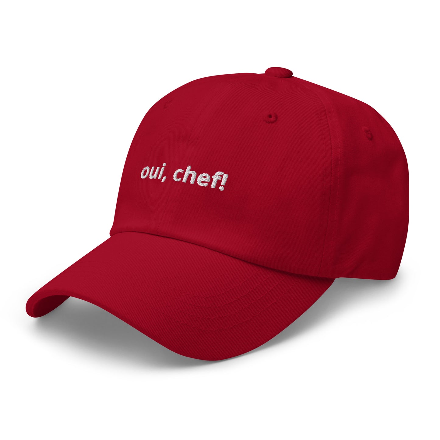 “oui, chef!” Embroidered Baseball Hat
