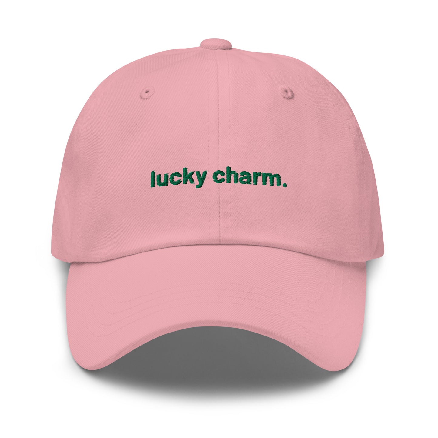 “lucky charm.” & shamrocks trio Embroidered Baseball Hat