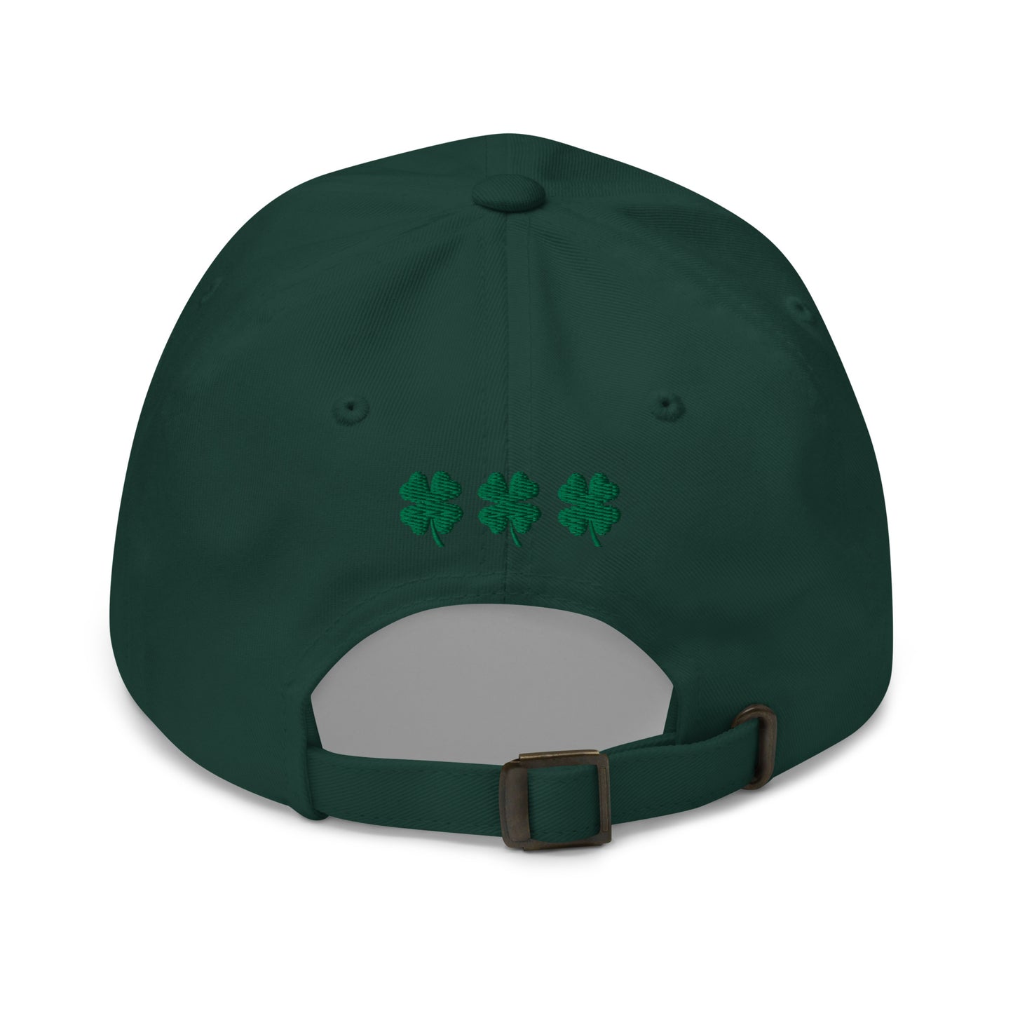 “lucky charm.” & shamrocks trio Embroidered Baseball Hat