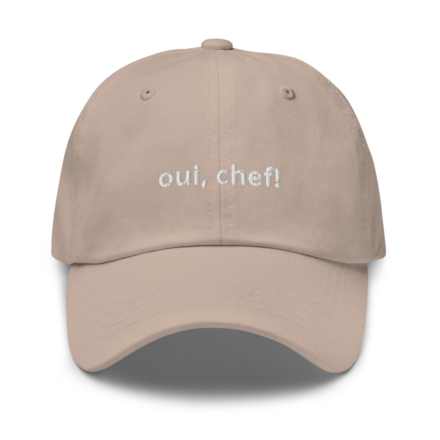 “oui, chef!” Embroidered Baseball Hat