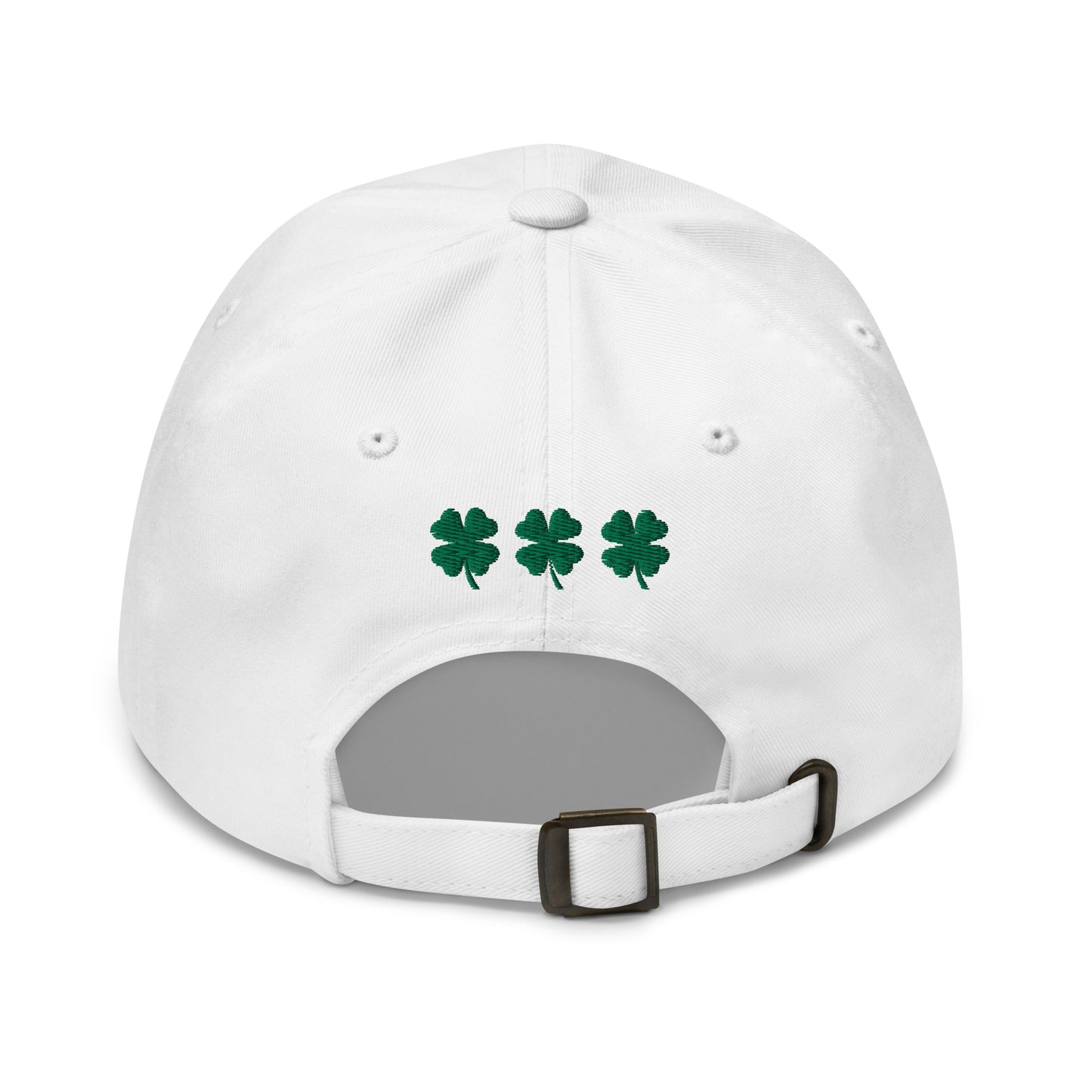 “lucky charm.” & shamrocks trio Embroidered Baseball Hat