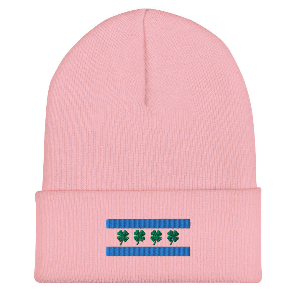 Chi-rish Flag Cuffed Beanie (w/out white stripes)