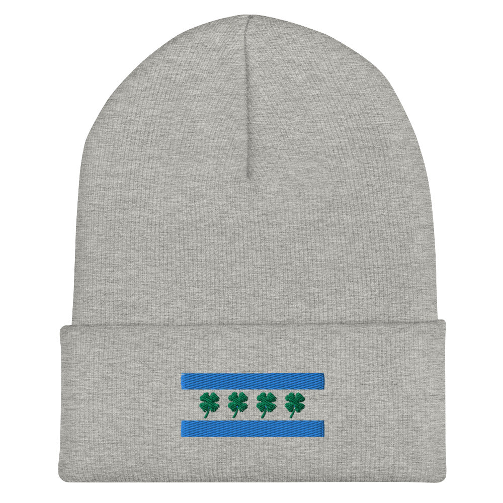 Chi-rish Flag Cuffed Beanie (w/out white stripes)