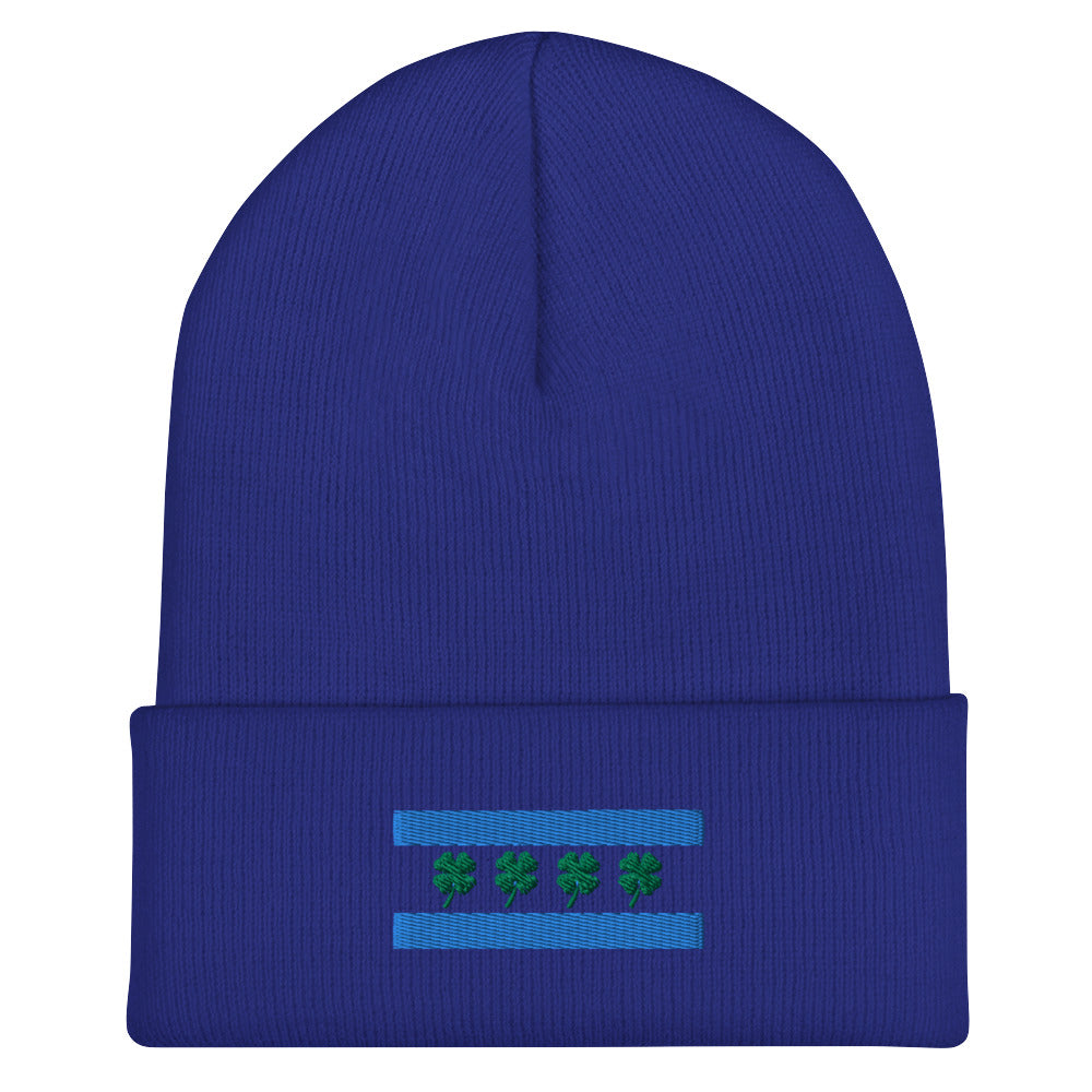 Chi-rish Flag Cuffed Beanie (w/out white stripes)