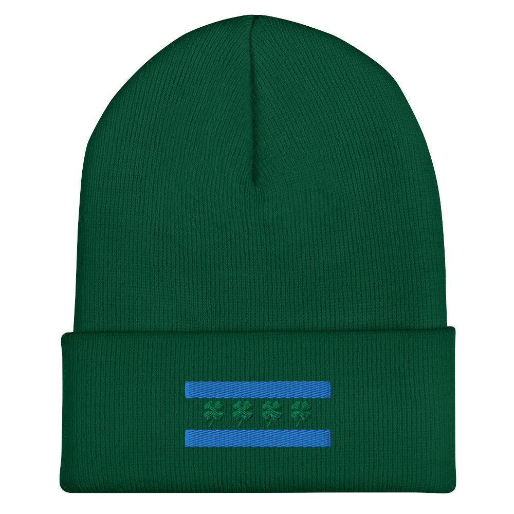 Chi-rish Flag Cuffed Beanie (w/out white stripes)