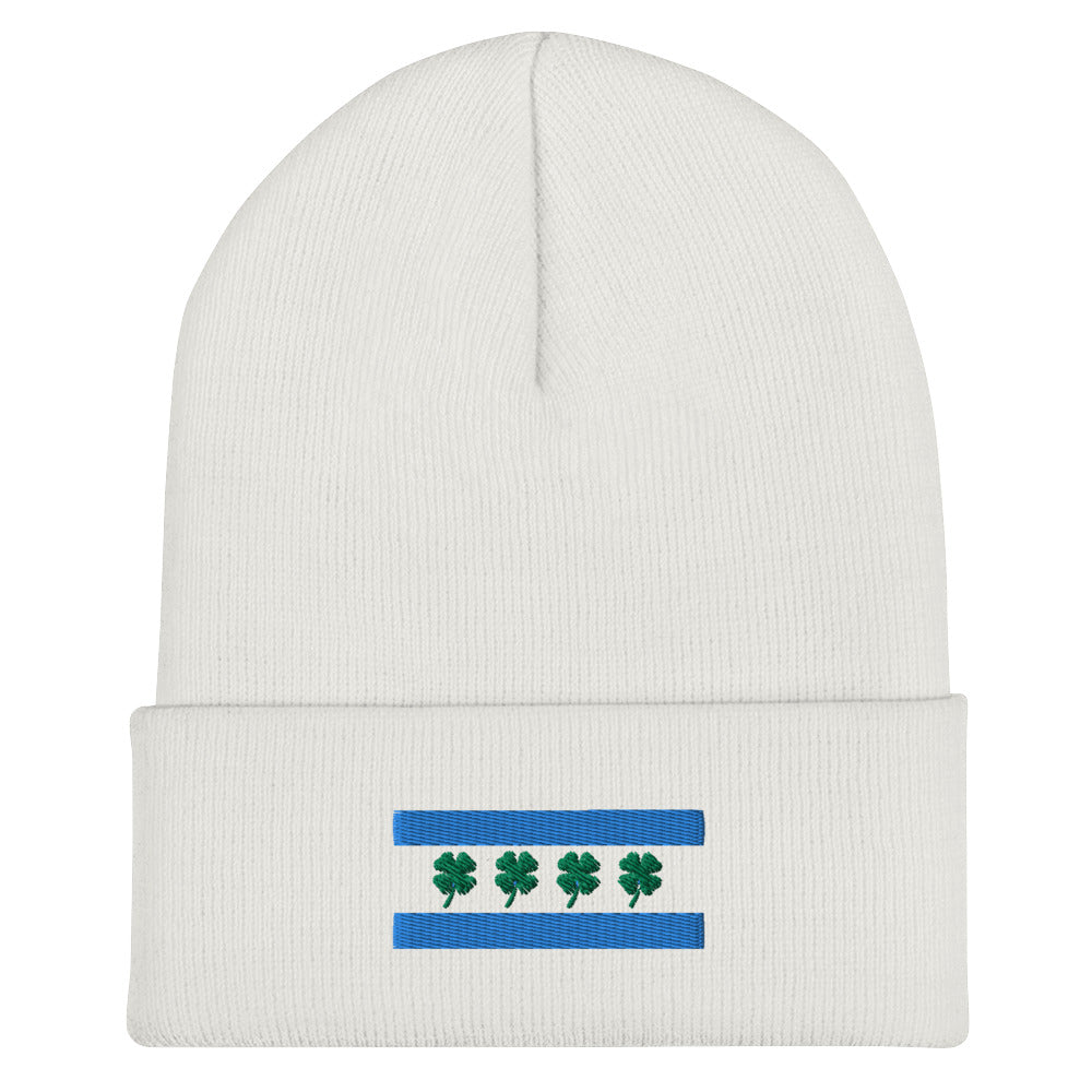 Chi-rish Flag Cuffed Beanie (w/out white stripes)
