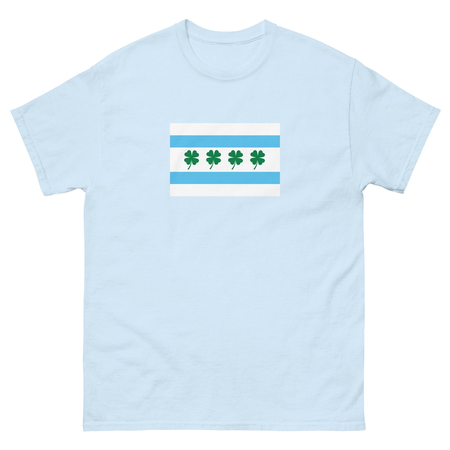 Chi-rish Chicago Flag - Men's classic tee front print
