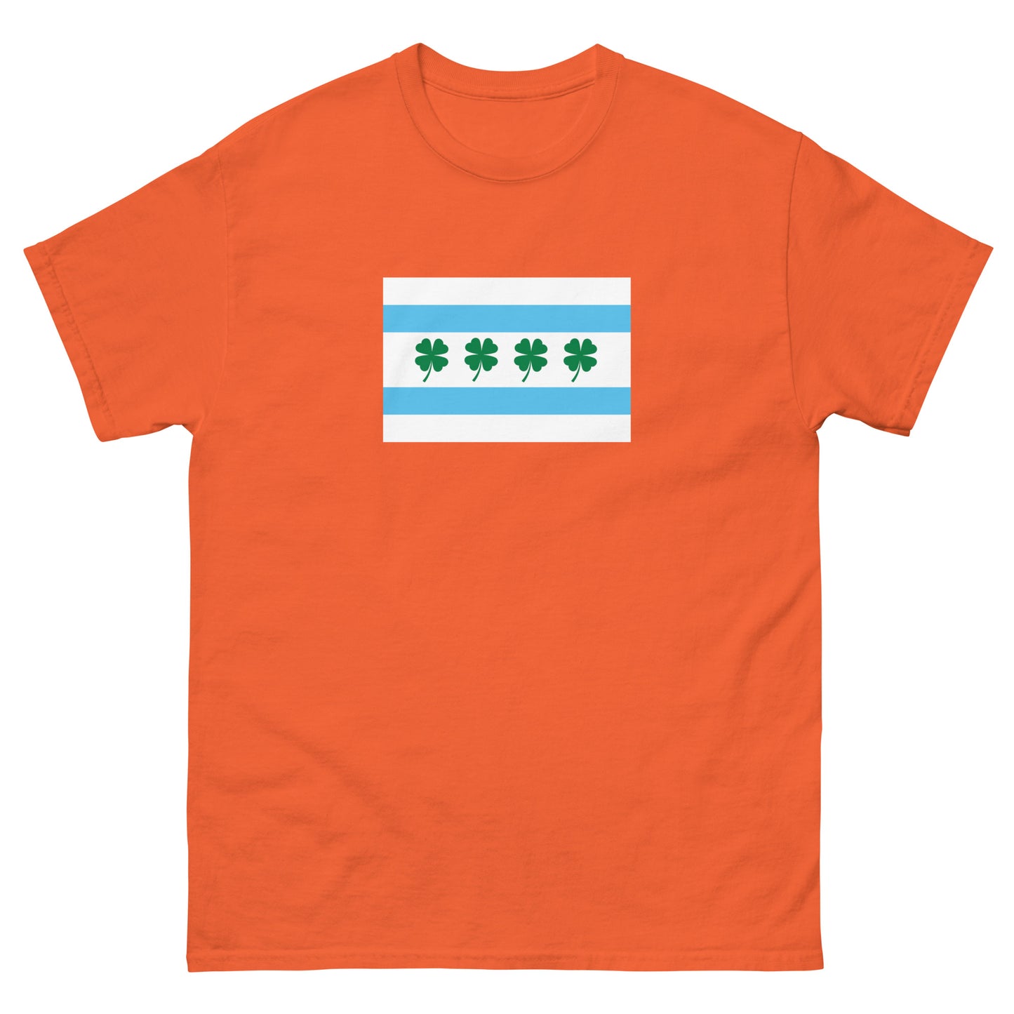 Chi-rish Chicago Flag - Men's classic tee front print