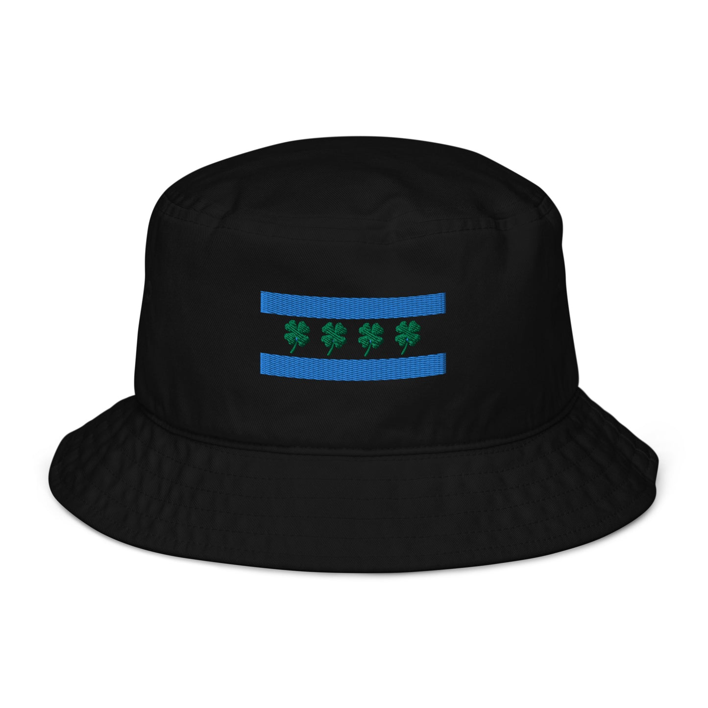Chi-rish flag Embroidered Organic bucket hat