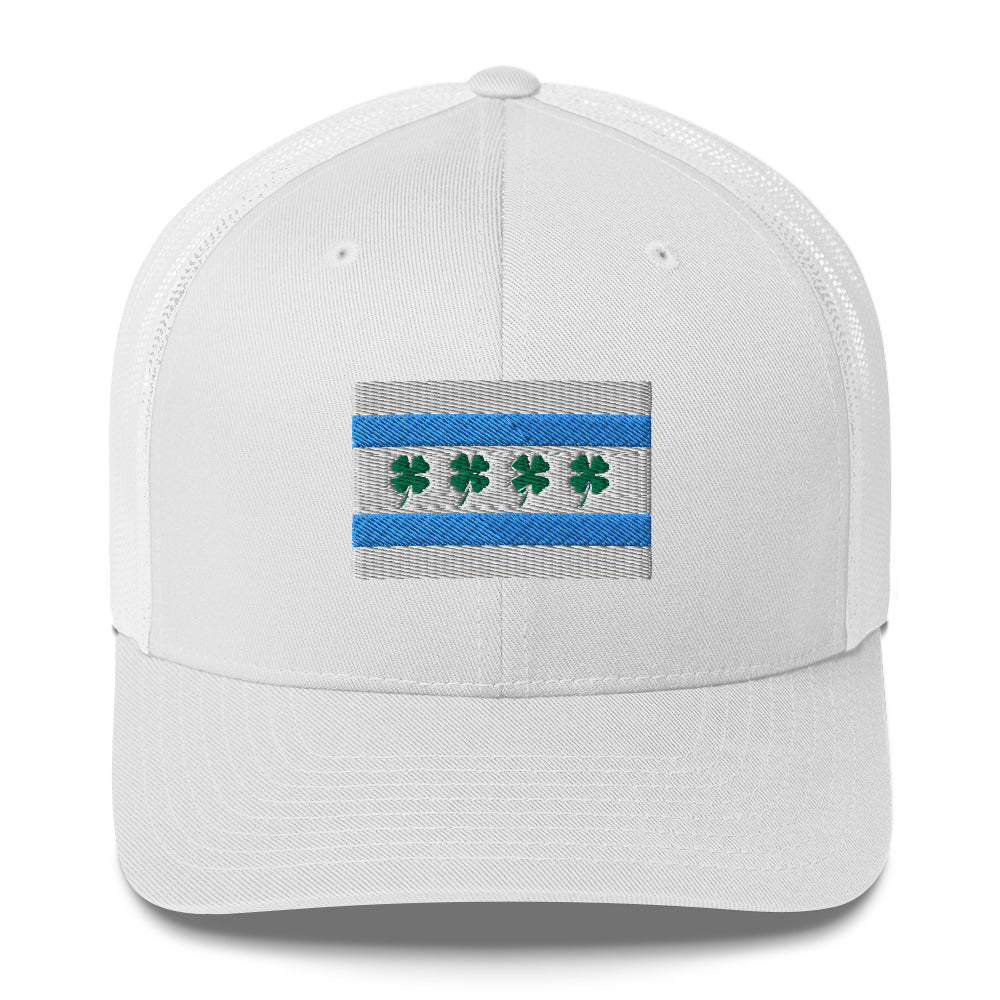 “Chi-rish.” Flag Embroidered Trucker Cap