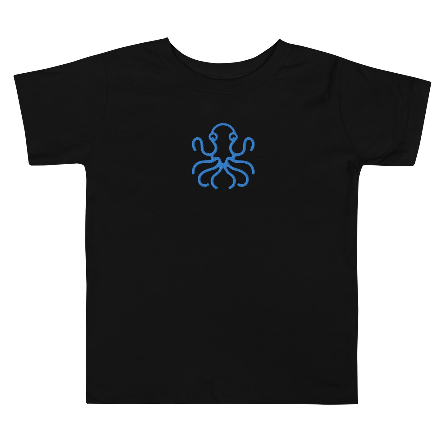 Octopus Embroidered Toddler Short Sleeve Tee
