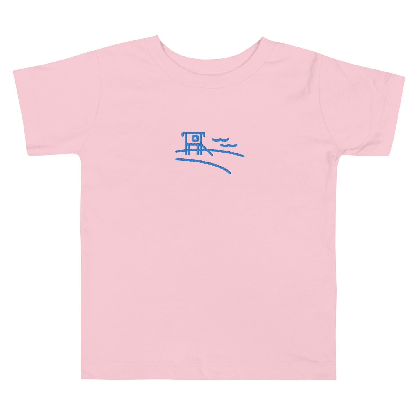 Blue Lifeguard Embroidered Toddler Short Sleeve Tee
