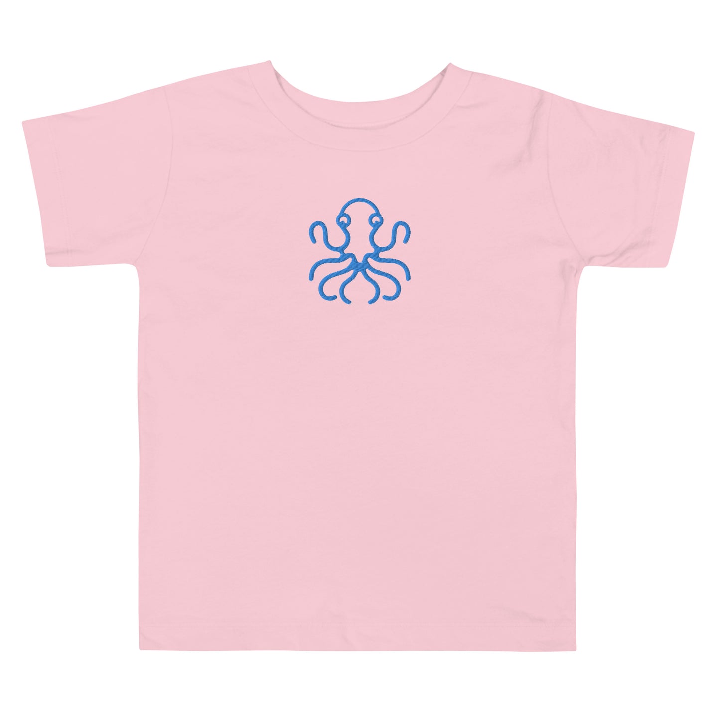 Octopus Embroidered Toddler Short Sleeve Tee