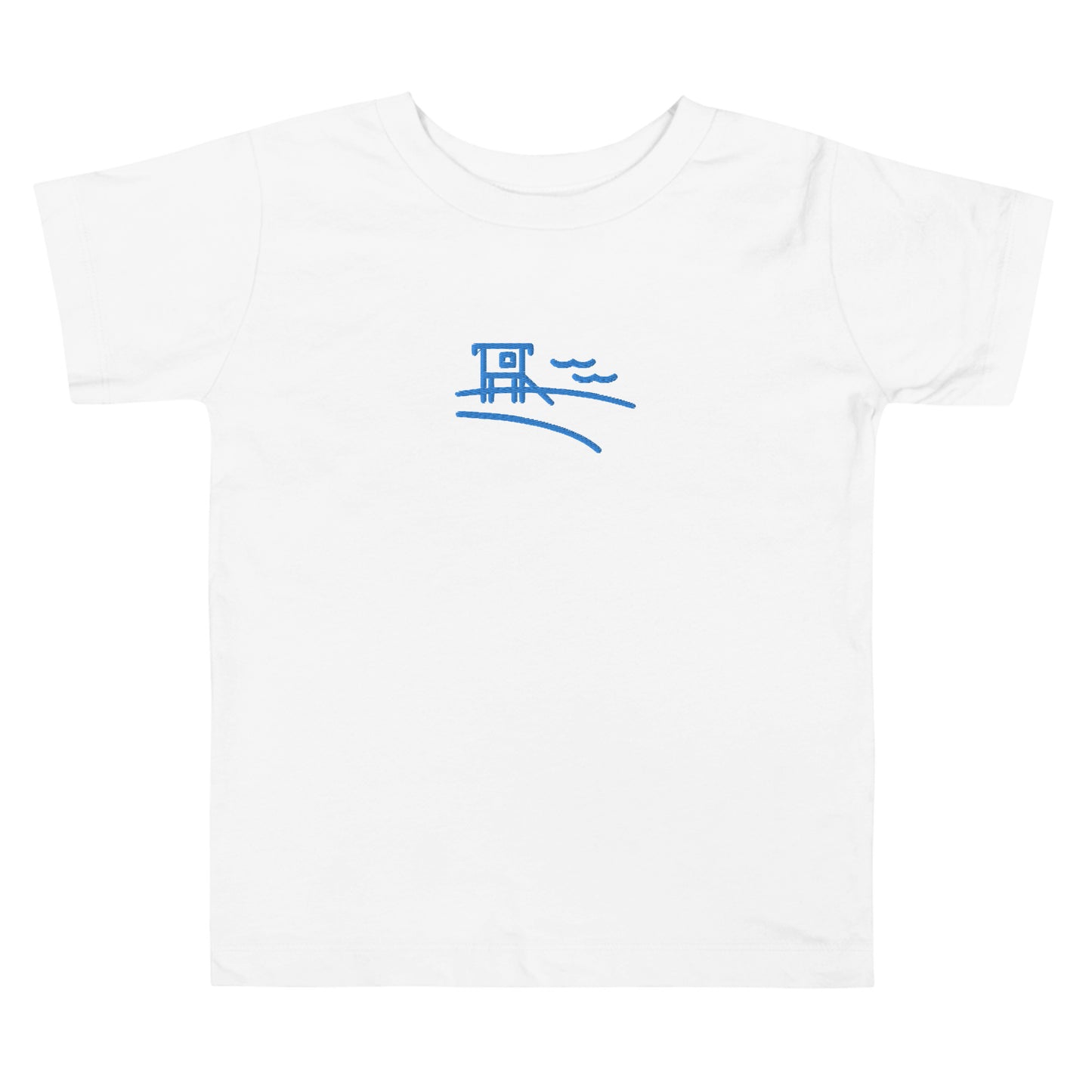 Blue Lifeguard Embroidered Toddler Short Sleeve Tee