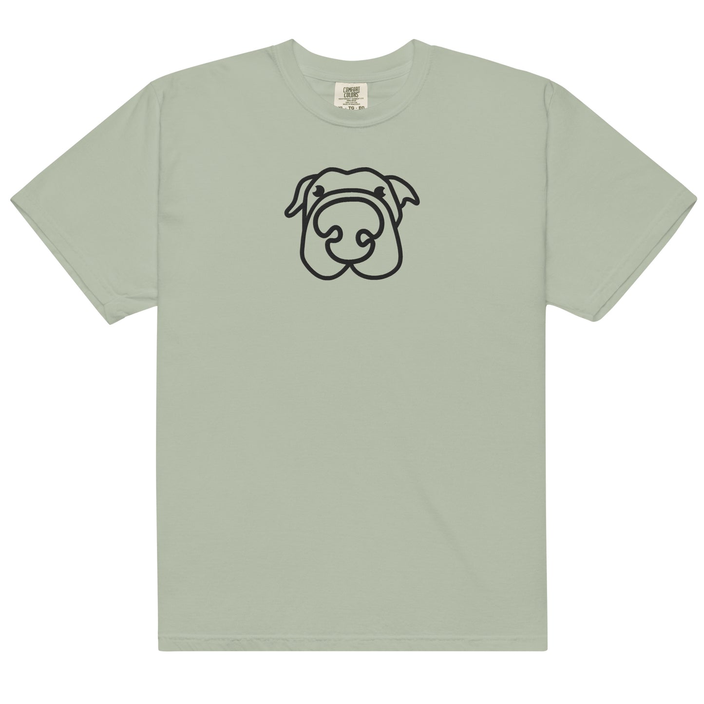 Dog! Embroidered Unisex garment-dyed heavyweight t-shirt