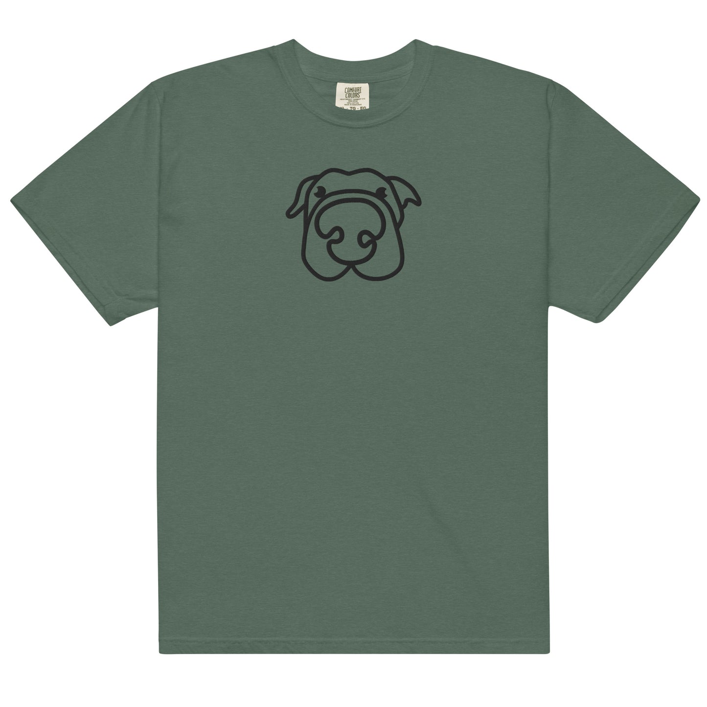 Dog! Embroidered Unisex garment-dyed heavyweight t-shirt