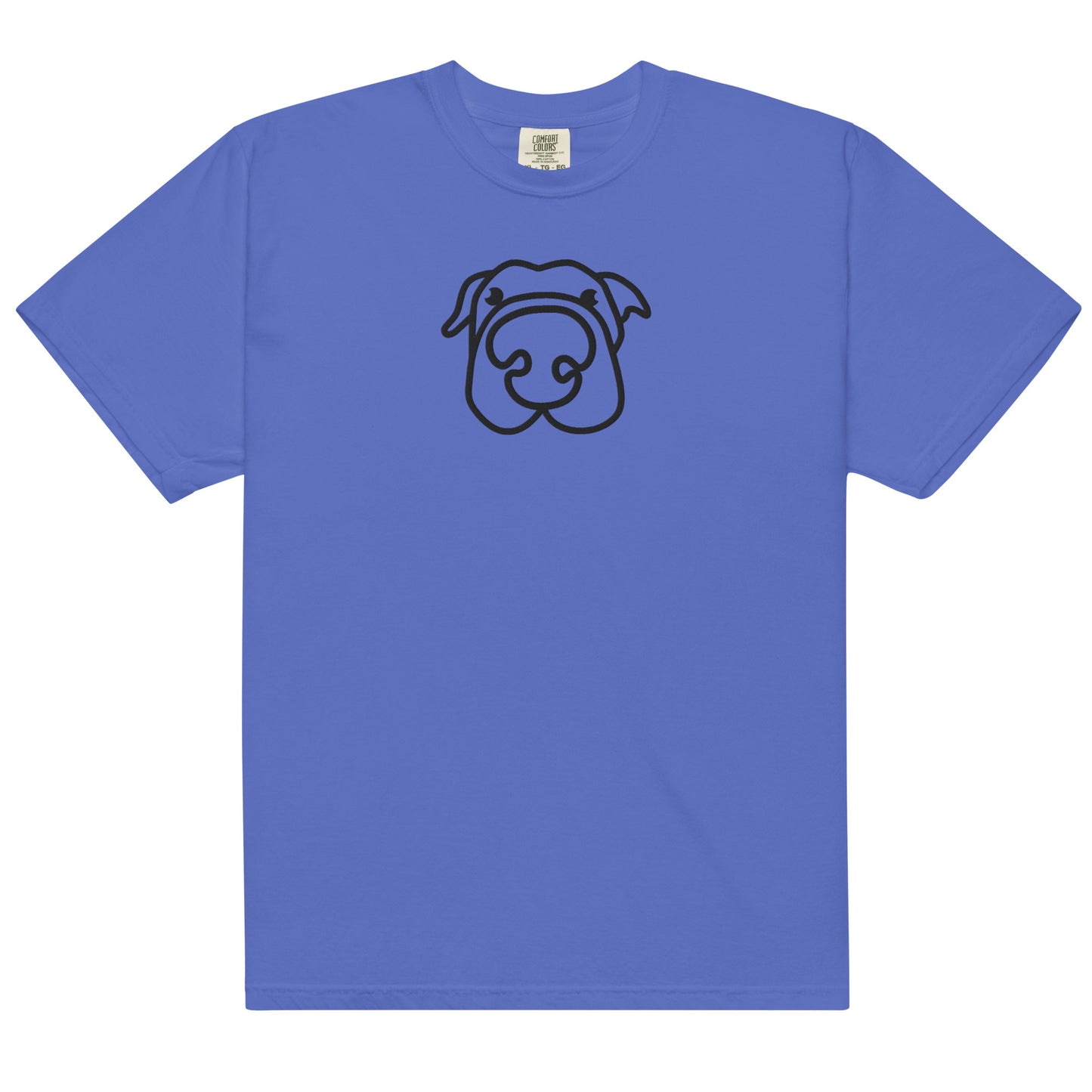 Dog! Embroidered Unisex garment-dyed heavyweight t-shirt