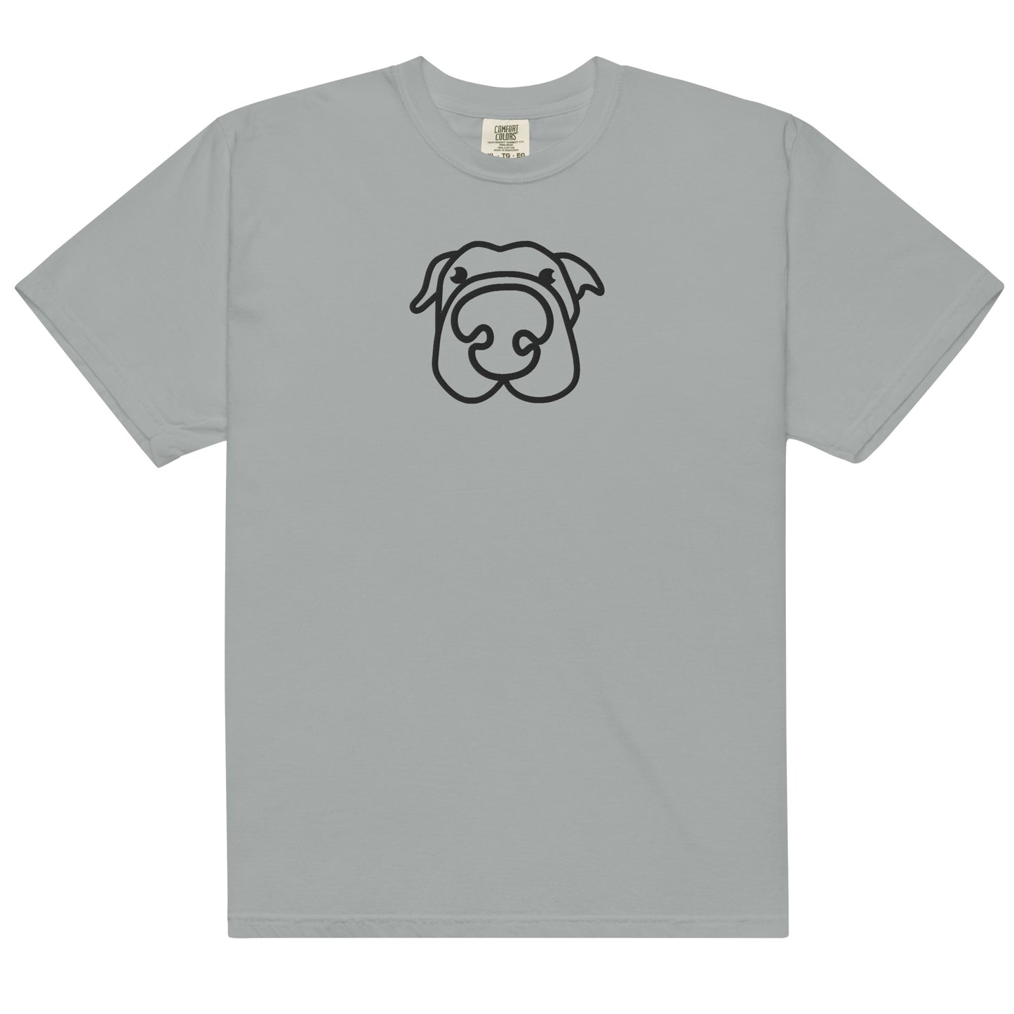 Dog! Embroidered Unisex garment-dyed heavyweight t-shirt