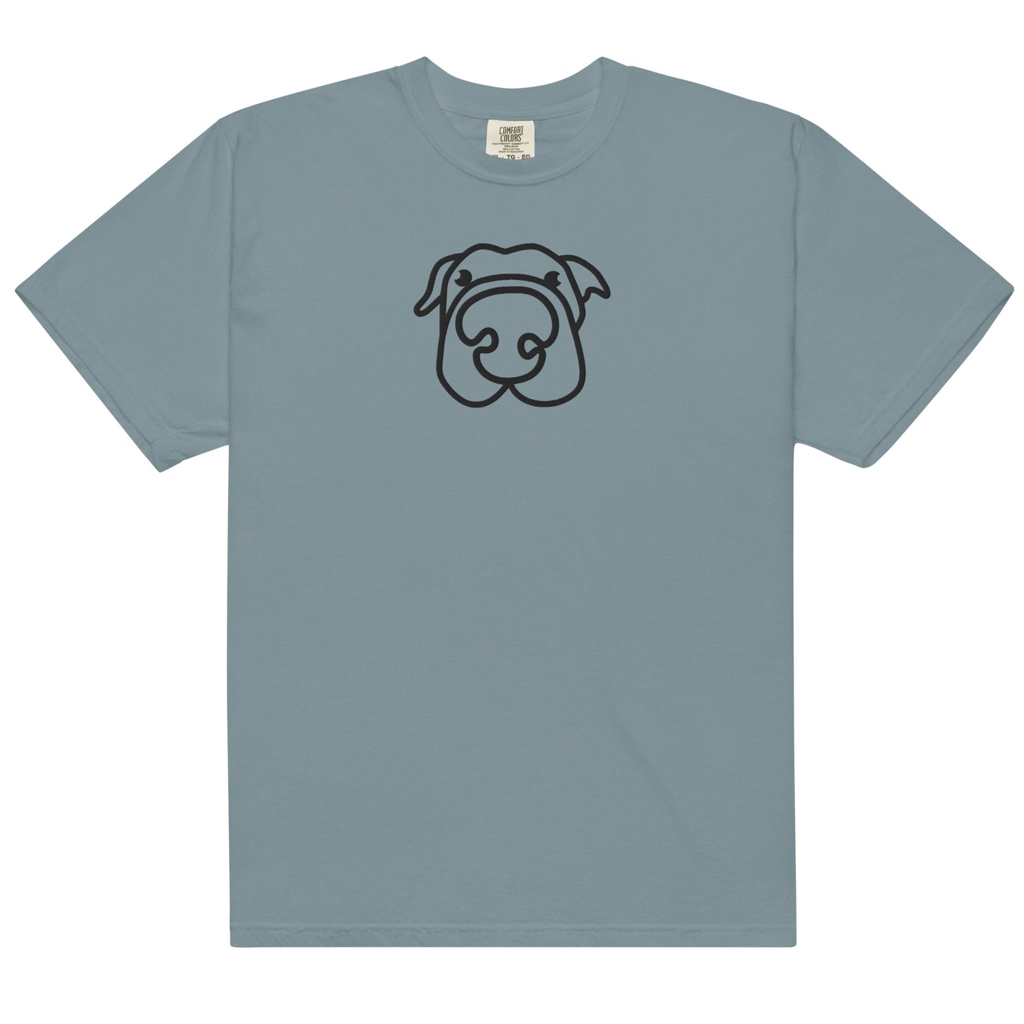 Dog! Embroidered Unisex garment-dyed heavyweight t-shirt