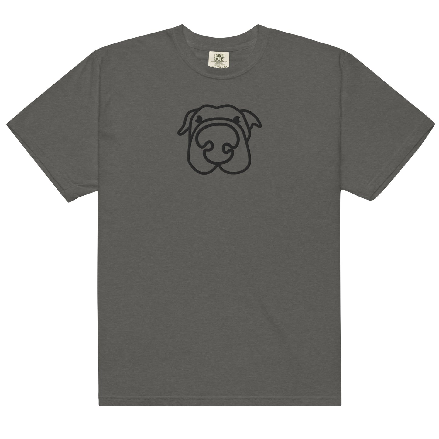 Dog! Embroidered Unisex garment-dyed heavyweight t-shirt