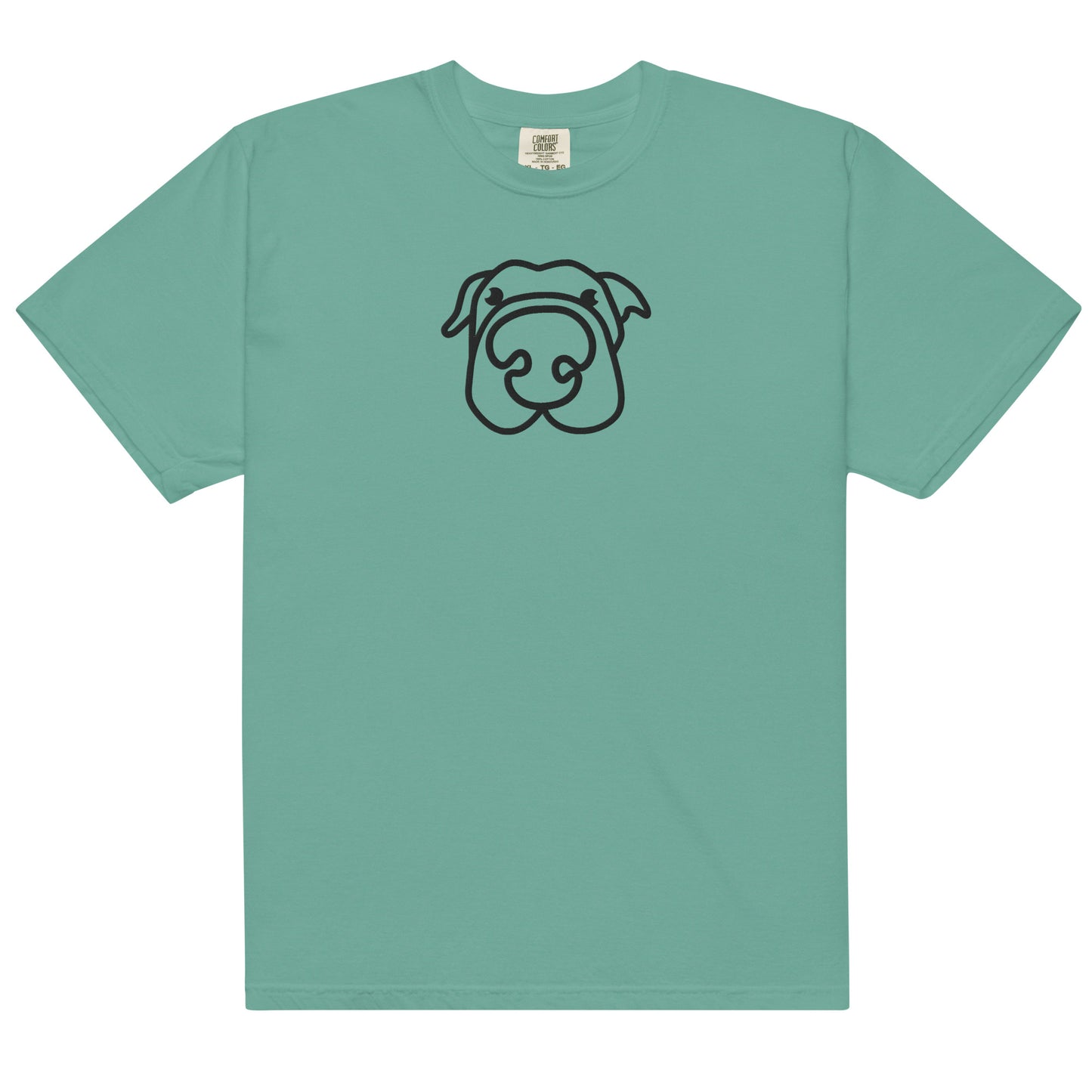 Dog! Embroidered Unisex garment-dyed heavyweight t-shirt