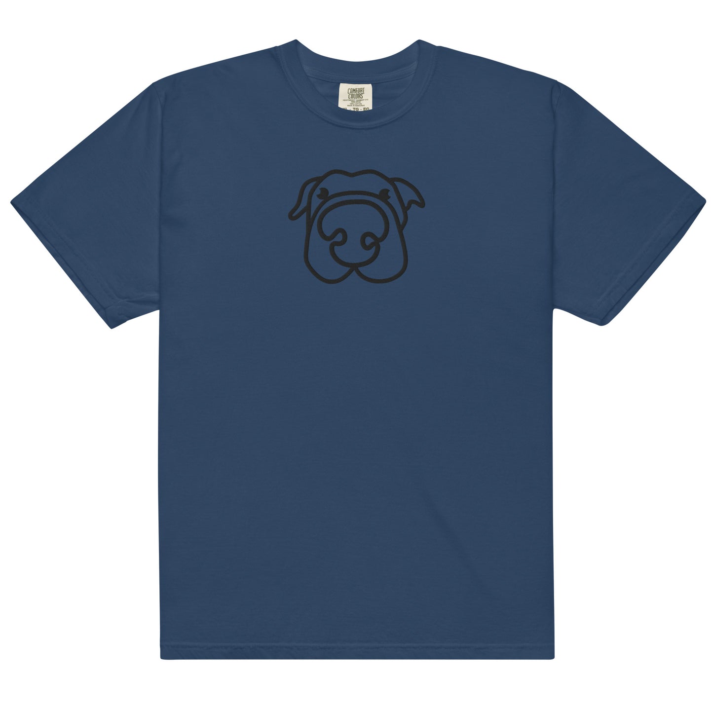 Dog! Embroidered Unisex garment-dyed heavyweight t-shirt