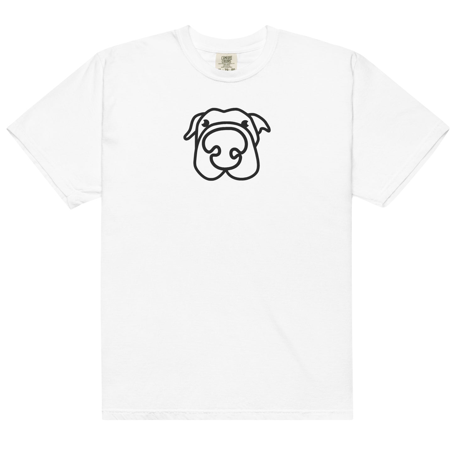 Dog! Embroidered Unisex garment-dyed heavyweight t-shirt