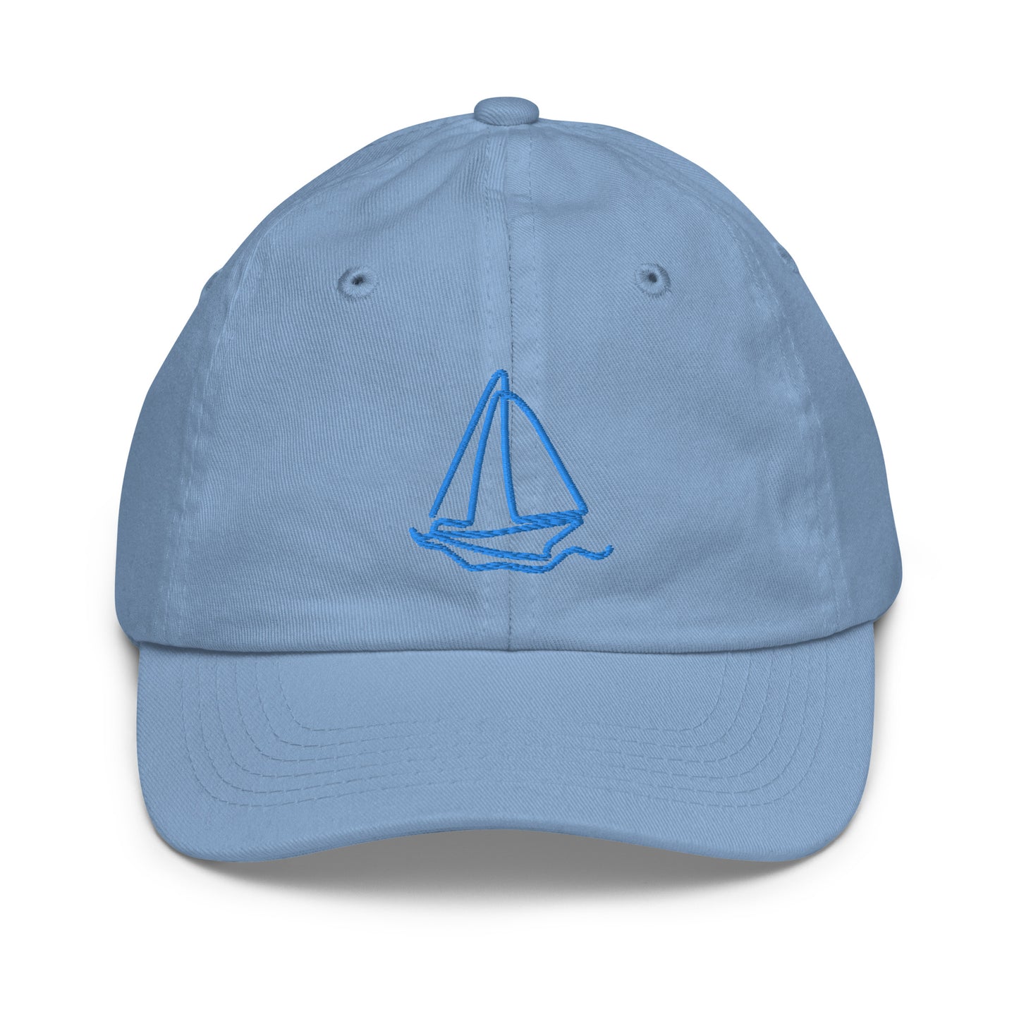 Sailboat Embroidered Youth Baseball Hat