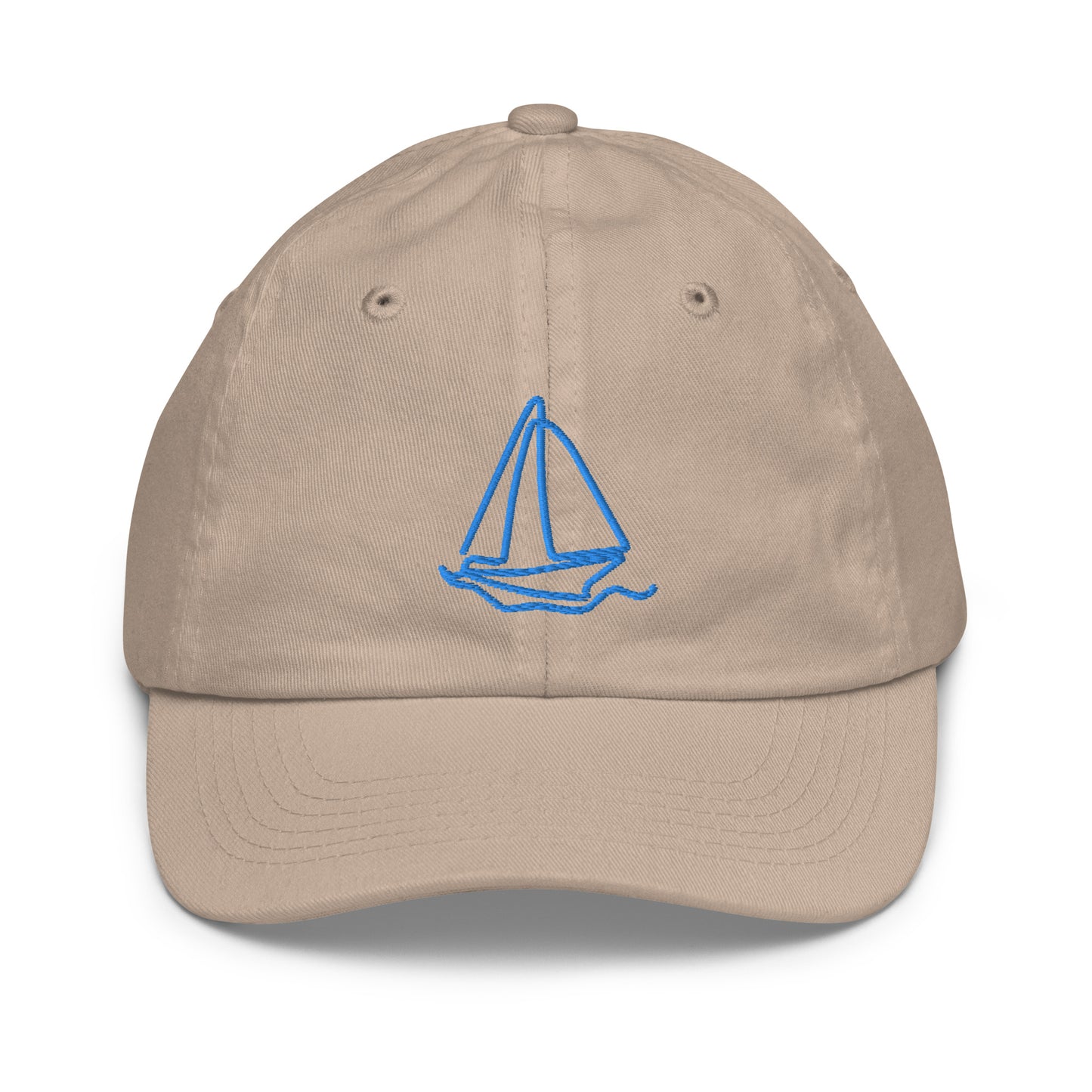 Sailboat Embroidered Youth Baseball Hat