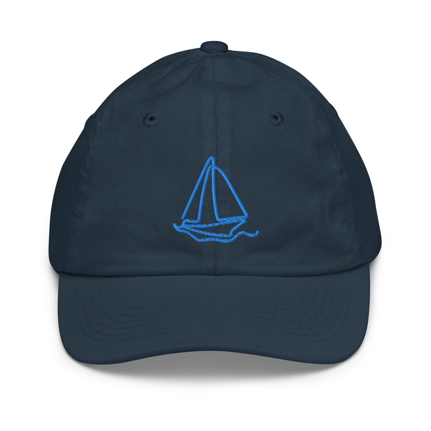 Sailboat Embroidered Youth Baseball Hat