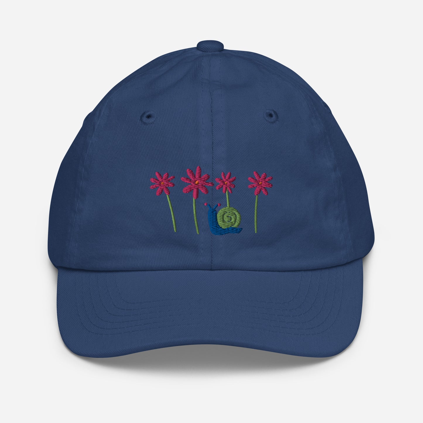 Flowers & Snail Youth baseball cap