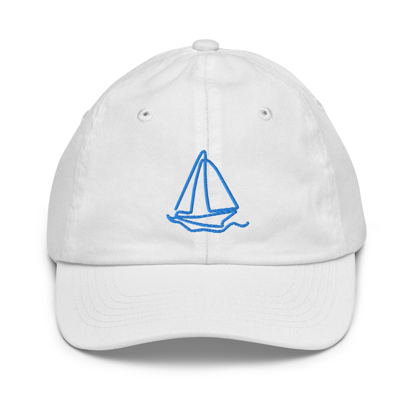 Sailboat Embroidered Youth Baseball Hat
