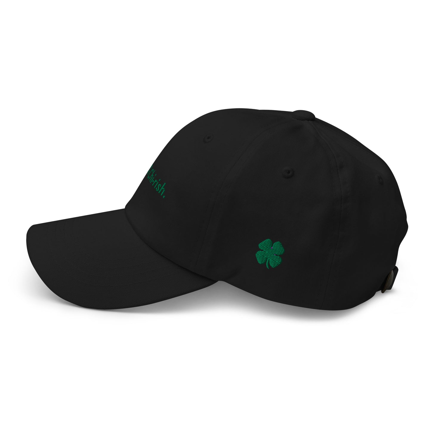 “100% Chi-rish.” & Shamrock Embroidered Baseball Hat