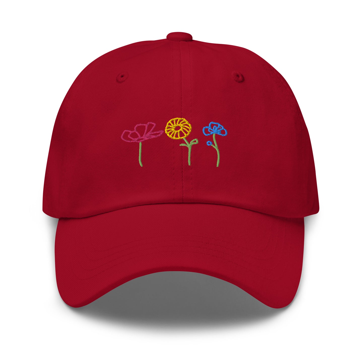 Flower Power! Embroidered Baseball Hat