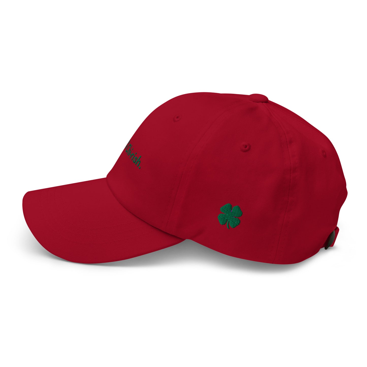 “100% Chi-rish.” & Shamrock Embroidered Baseball Hat