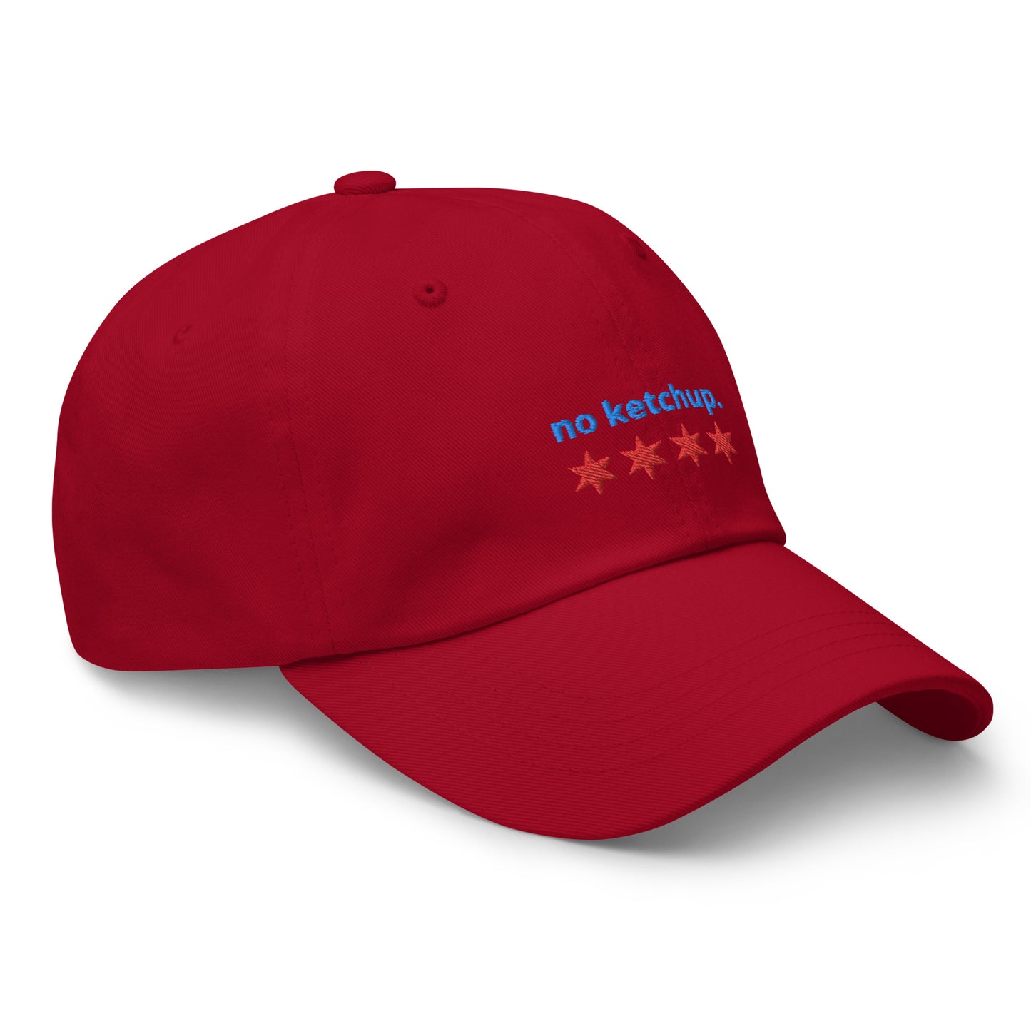 “no ketchup.” & Chicago Stars Embroidered Baseball Hat