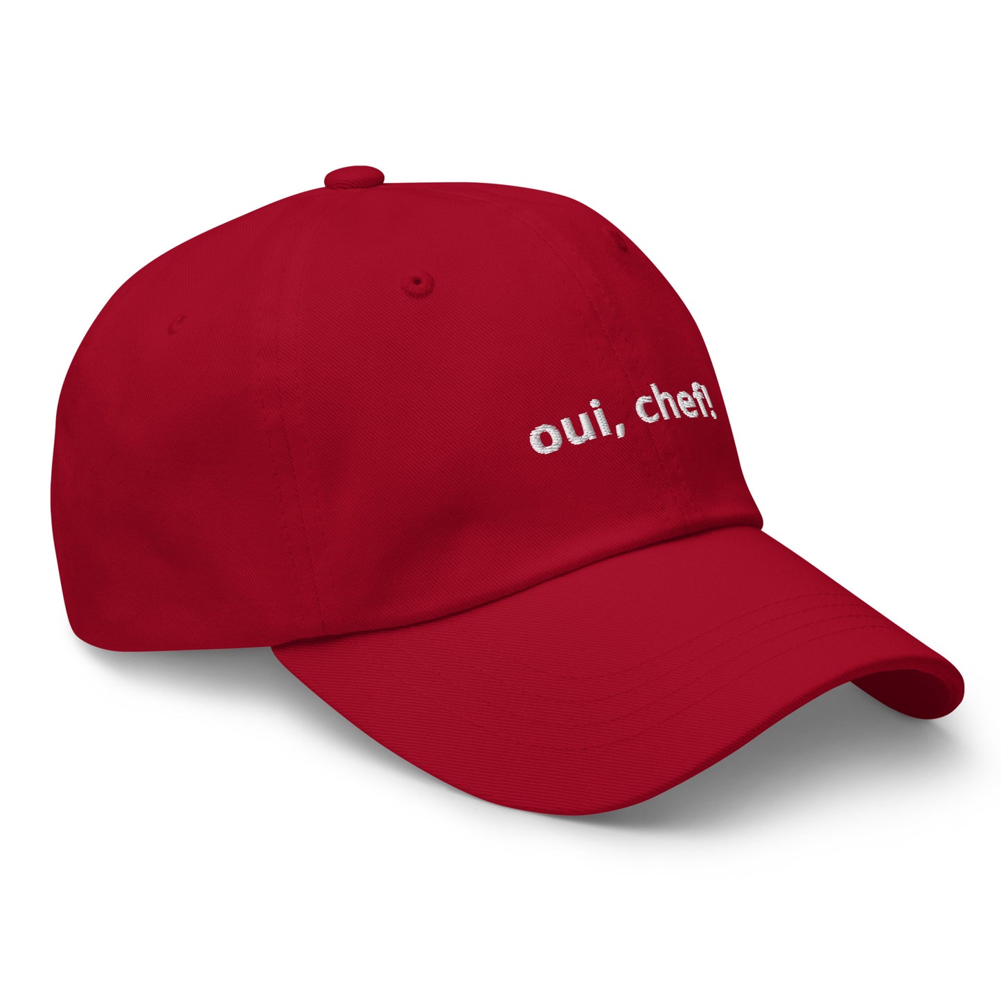 “oui, chef!” Embroidered Baseball Hat