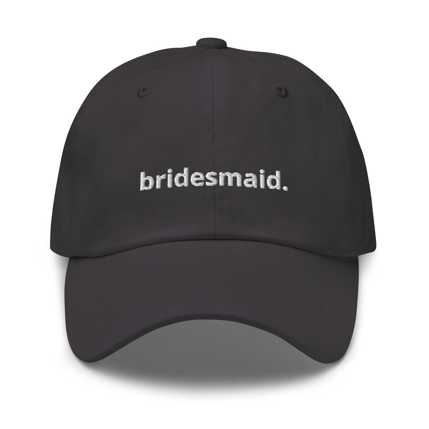 “bridesmaid.” Embroidered Baseball Hat