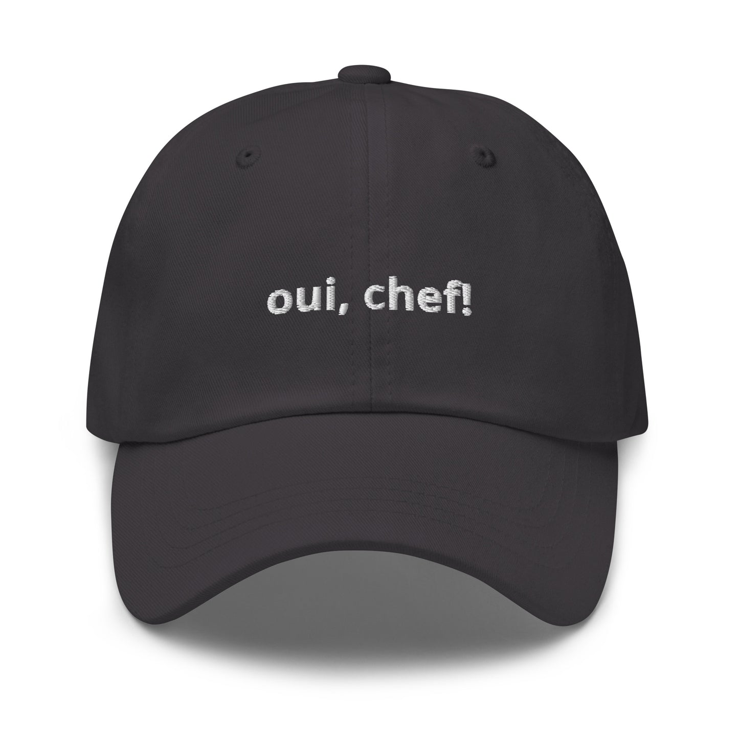 “oui, chef!” Embroidered Baseball Hat