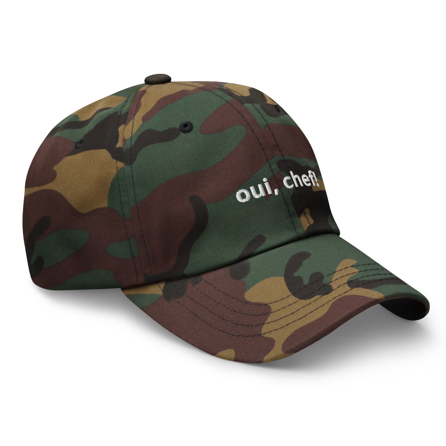 “oui, chef!” Embroidered Baseball Hat