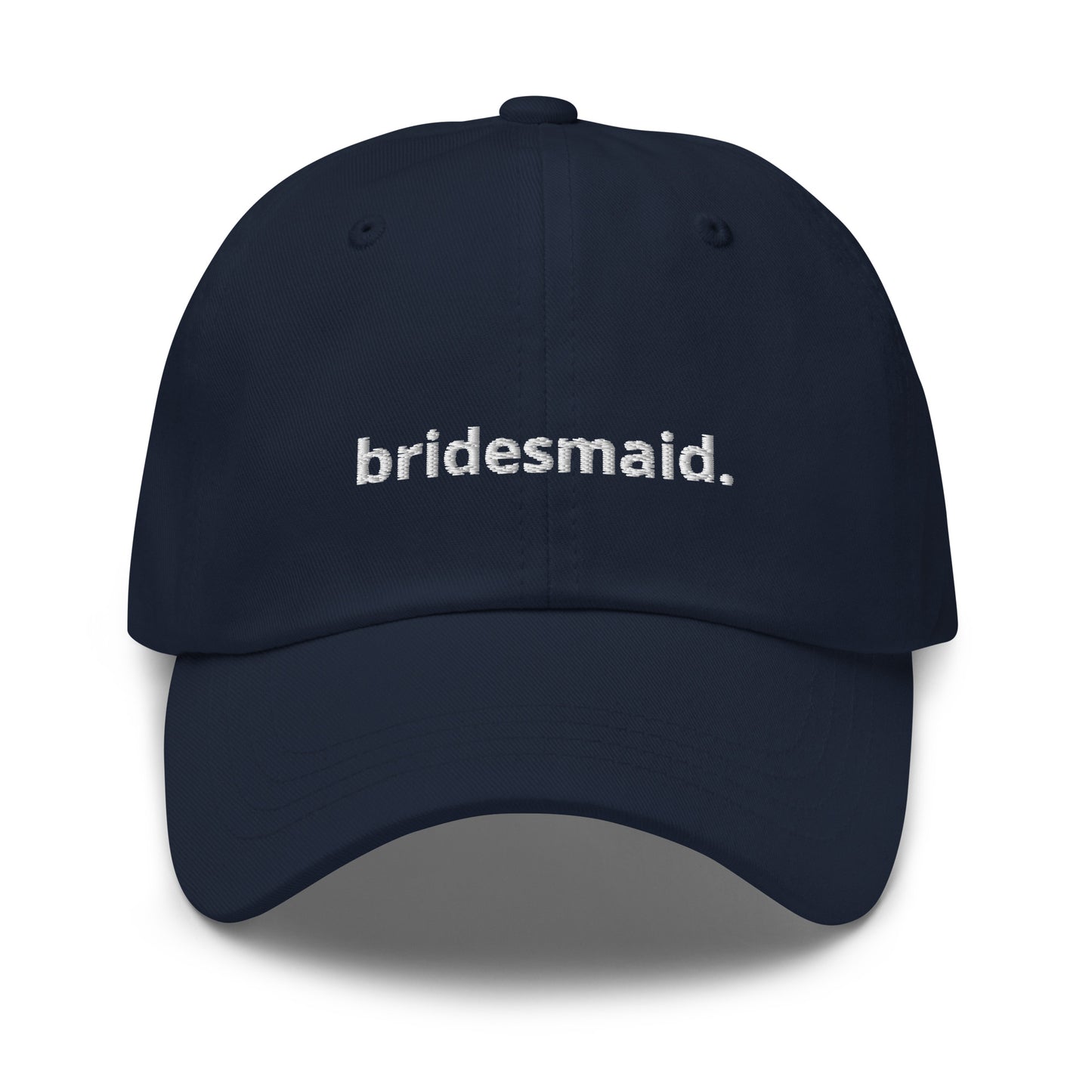 “bridesmaid.” Embroidered Baseball Hat