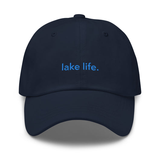 “lake life.” & Chicago Flag Embroidered Baseball Hat