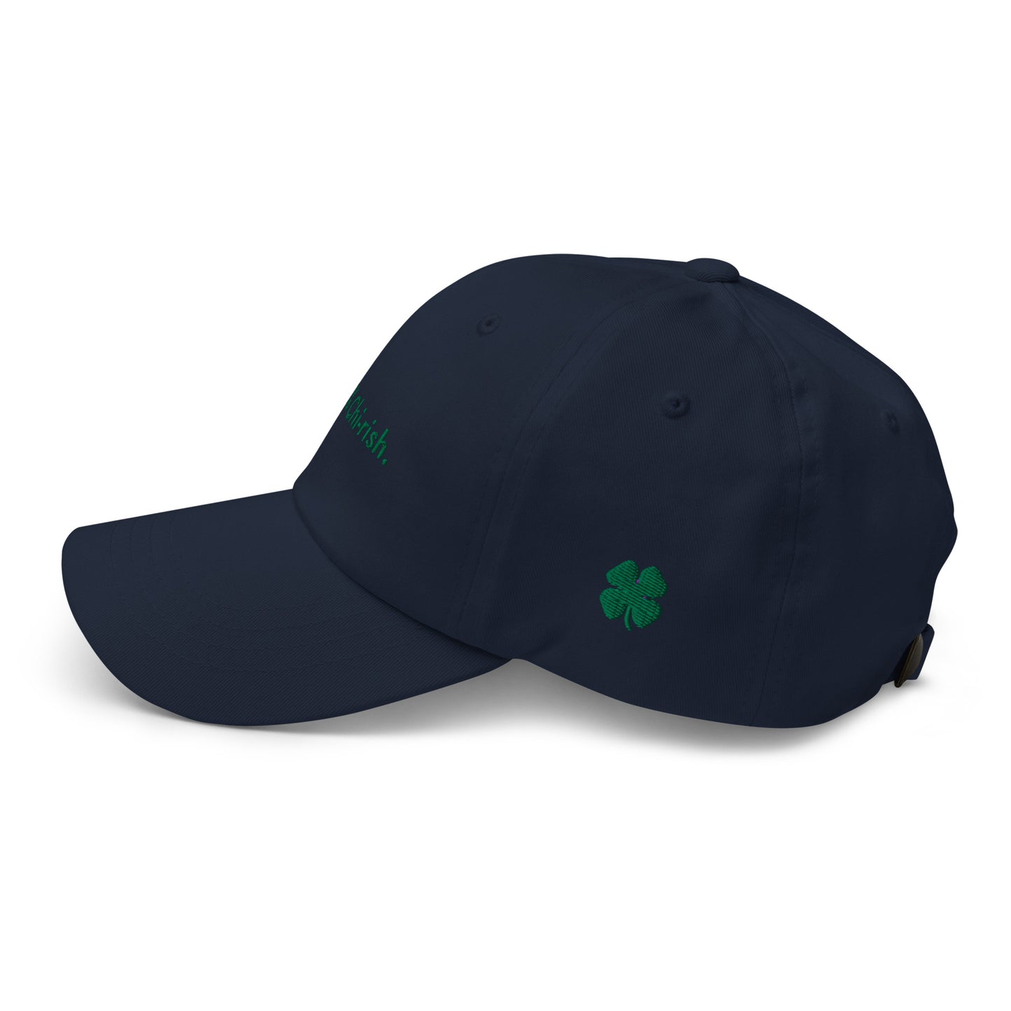 “100% Chi-rish.” & Shamrock Embroidered Baseball Hat