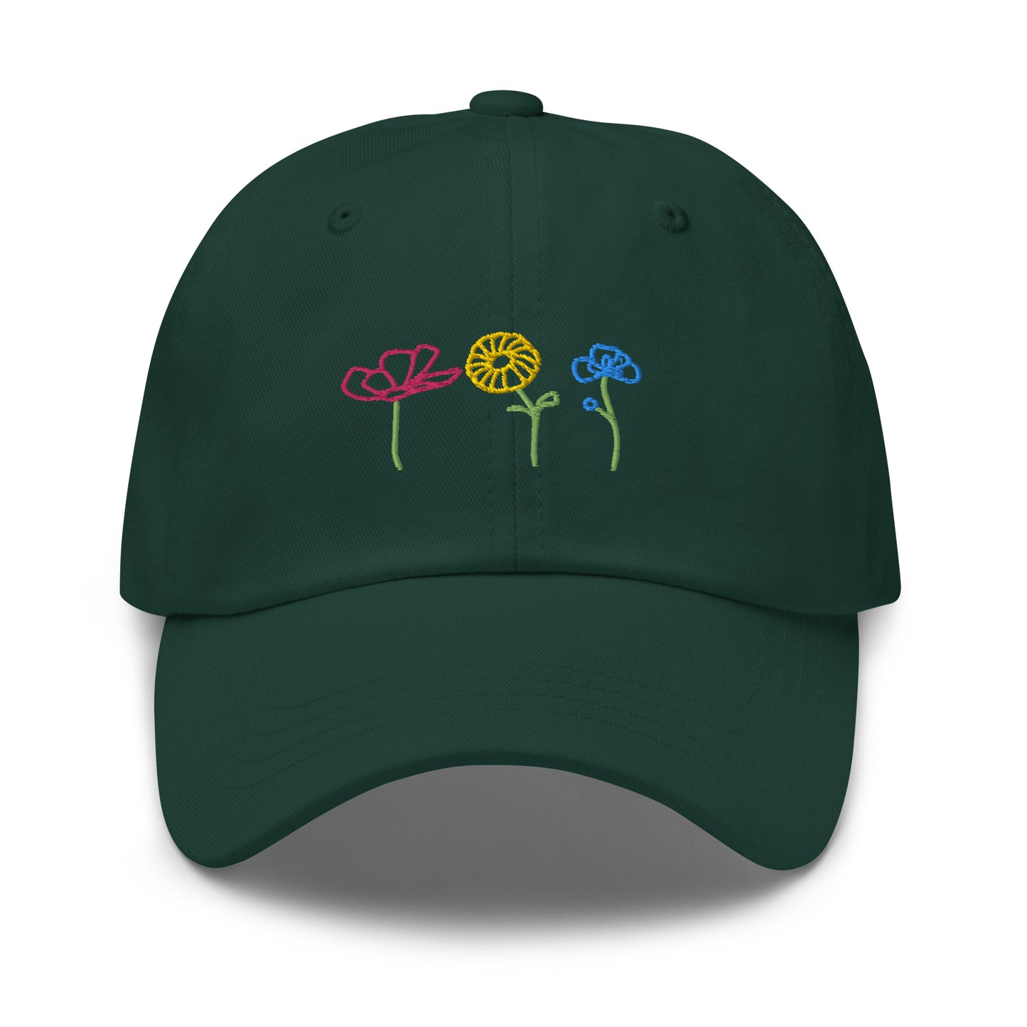 Flower Power! Embroidered Baseball Hat