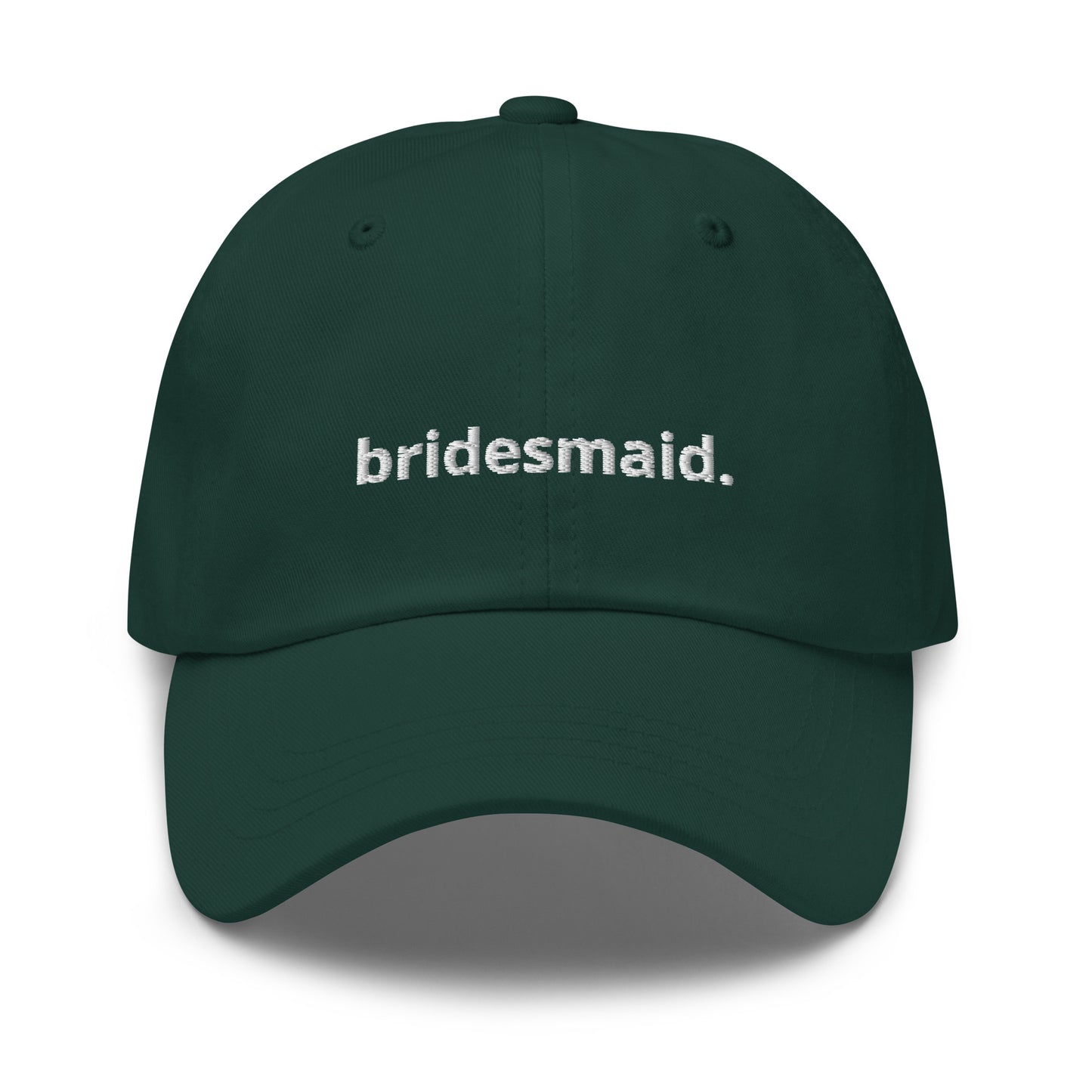 “bridesmaid.” Embroidered Baseball Hat