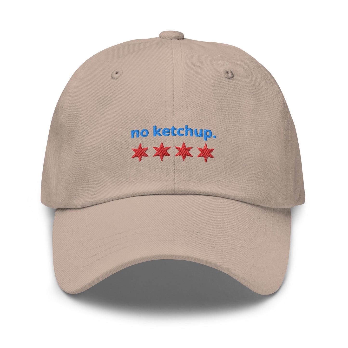 “no ketchup.” & Chicago Stars Embroidered Baseball Hat