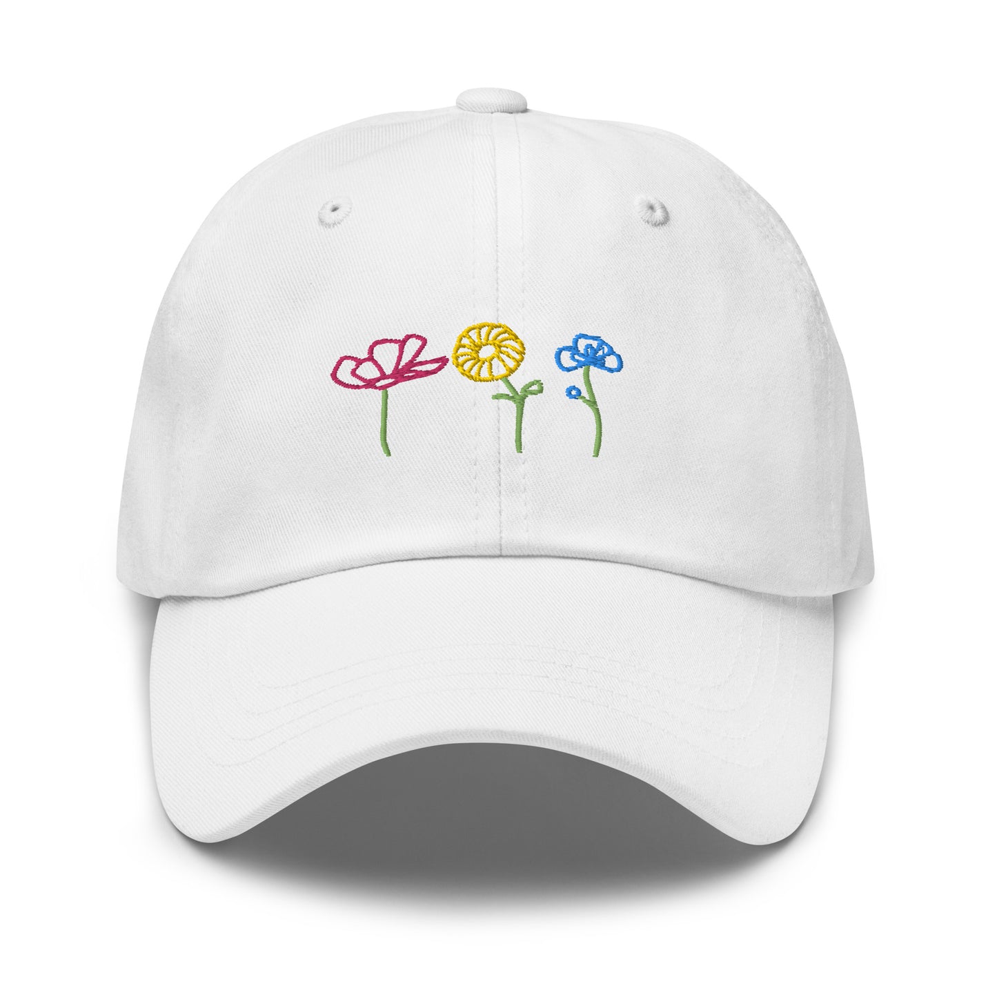 Flower Power! Embroidered Baseball Hat