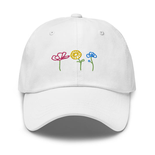 Flower Power! Embroidered Baseball Hat